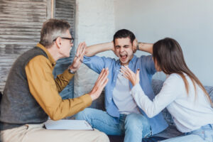 Conflictos familiares entre padres e hijos